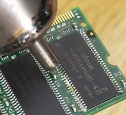 smd soldering،ستفاده هوای گرم بر روی پایه های آی سی